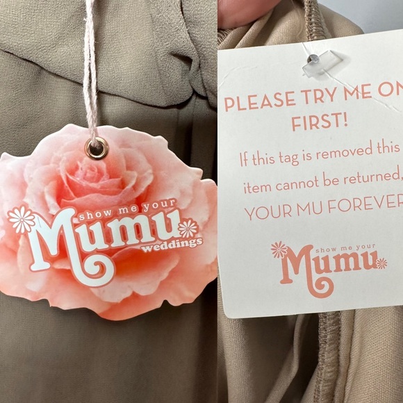 Show Me Your Mumu Amanda Dress Dune NEW - Picture 8 of 9